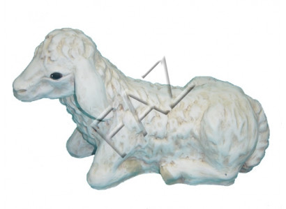 Conception de la nouvelle sculpture de statue de jardin de figurine de mouton couché.